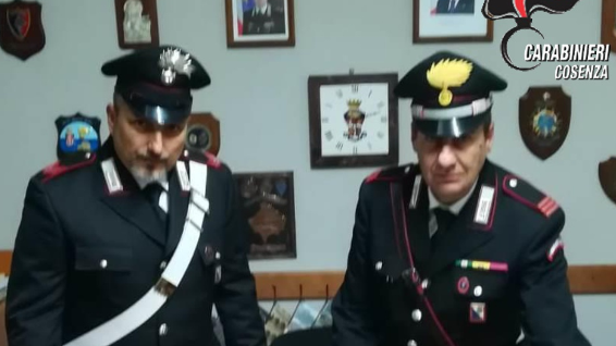 Carabinieri Belvedere Marittimo: arrestato giovane per detenzione ai fini di spaccio