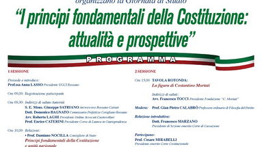 A Rossano, il 24 convegno su “I principi fondanti della Costituzione: attualità e prospettive”