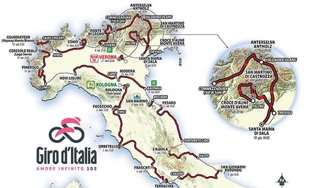Giro d'Italia non passerà per il sud