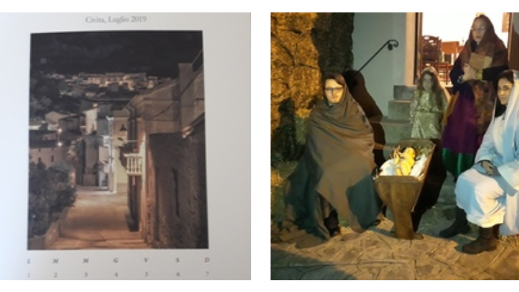 Civita, presentato il calendario 2019,lavoro sinergico di due giovani del luogo