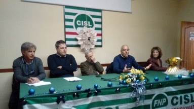 Rossano, scambio di auguri in casa FNP Cisl