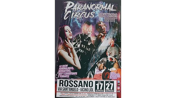 Paranormal Circus: il circo degli orrori arriva a Corigliano Rossano