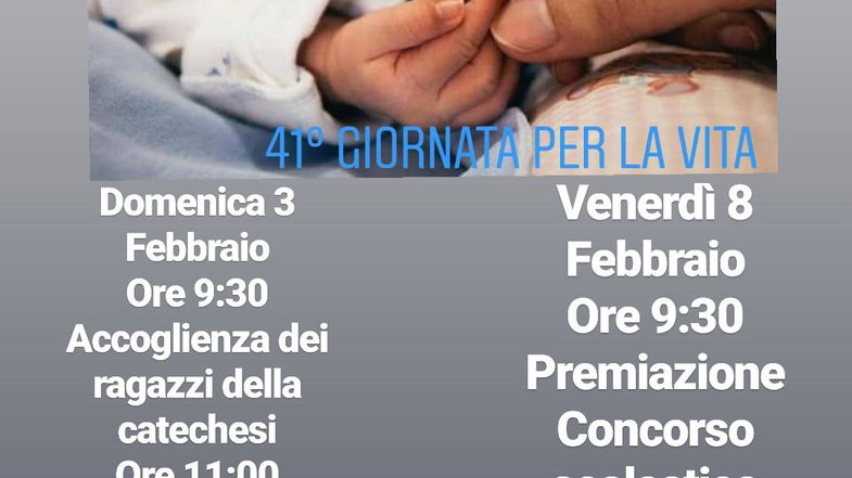 Arcidiocesi di Rossano-Cariati, 41a Giornata per la Vita