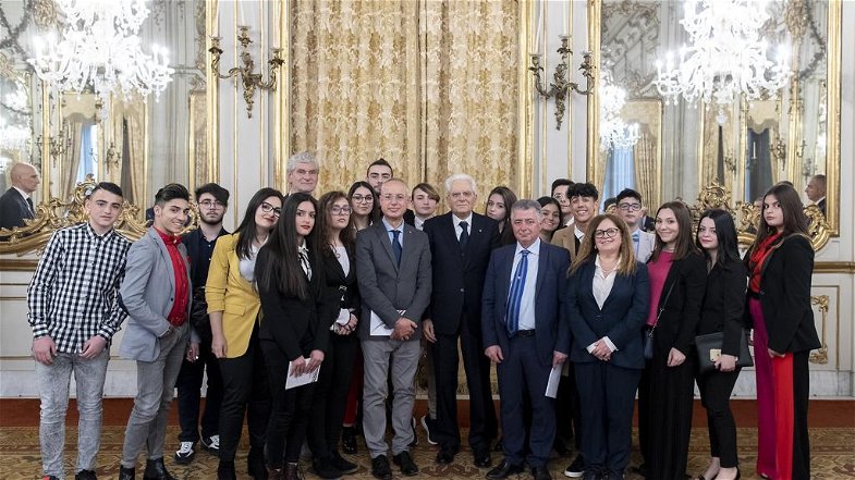 Il Presidente della Repubblica Mattarella riceve gli studenti dell'I.I.S di Cariati e Liceo Scientifico e ITE di Mirto Crosia