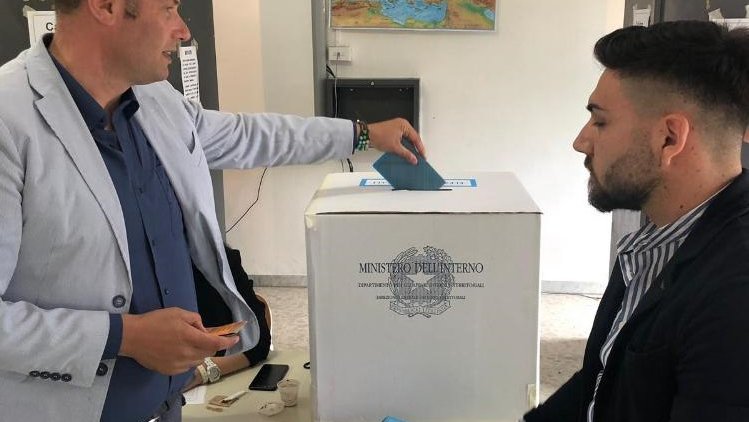 Giuseppe Graziano, Flavio Stasi e Gino Promenzio al voto - Foto