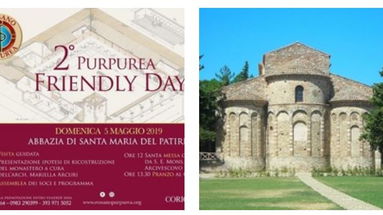 Domani 5 maggio, 2° Purpurea Friendly Day. Giornata all'Abbazia di Santa Maria del Patire