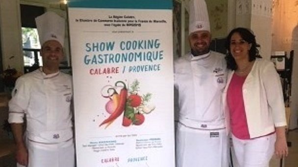 Tipicità calabresi in Francia: show cooking “a quattro mani” a Marsiglia