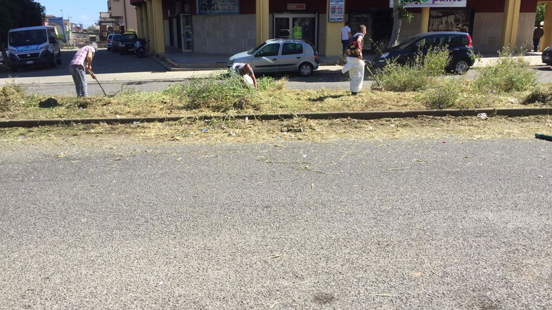 Corigliano Rossano, volontari del Frasso hanno ripulito area verde