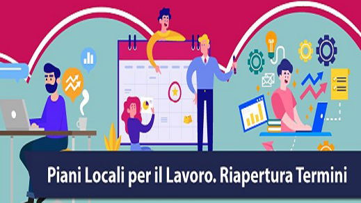 Piani Locali per il Lavoro: dal 1° settembre presentazione domande