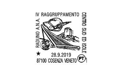 Poste Italiane: annullo filatelico per il raduno degli alpini a Cosenza