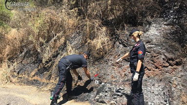 Carabinieri Forestale, Lattarico: appiccano un incendio ma vengono ripresi dalle telecamere. Indagati due giovani