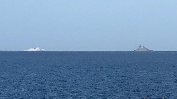 Marina militare in esercitazione al largo di Corigliano