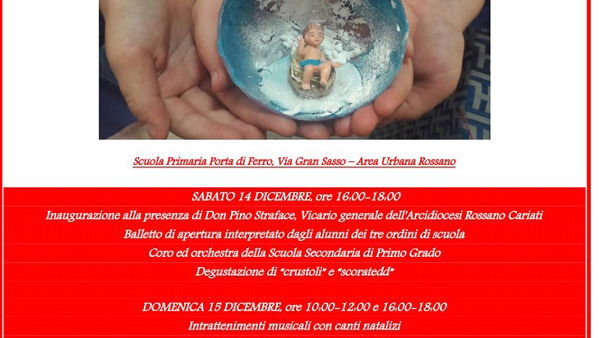 Tutto pronto per la quinta edizione del presepe vivente e dei mercatini dell'I. C. A. Amarelli