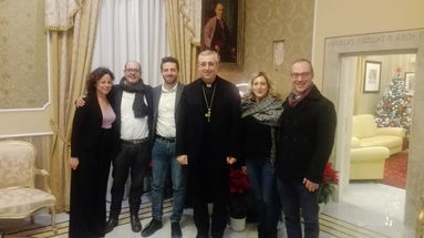 Corigliano Rossano, incontro tra l'Arcivescovo e l'amministrazione per scambio auguri