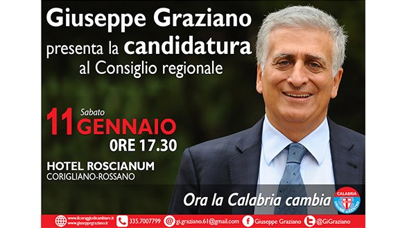 Giuseppe Graziano presenta la sua candidatura