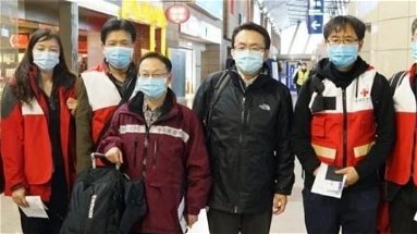 Coronavirus, la Cina invia in Italia il terzo gruppo di medici e 8 tonnellate di forniture mediche
