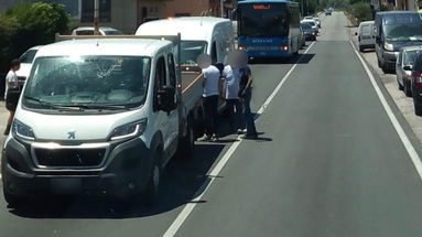 SS106, lavori rotatoria in contrada Toscano: c'è il primo incidente