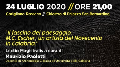 Escher a Rossano: venerdì 24 evento per 90° anniversario