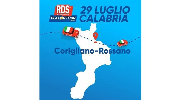 Corigliano Rossano: oggi sarà tappa di RDS Play on Tour Summer 2020