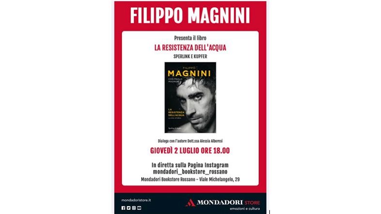 Alla Mondadori di Rossano diretta Instagram con il nuotatore Filippo Magnini