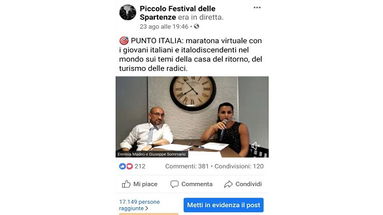 Una maratona di oltre cinque ore al Festival delle Spartenze 2020