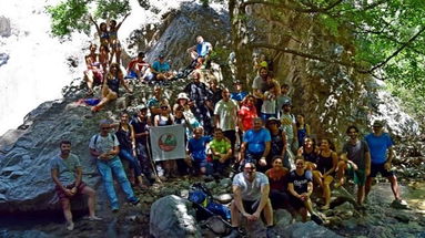 Una calda giornata di agosto alle cascate del Colognati