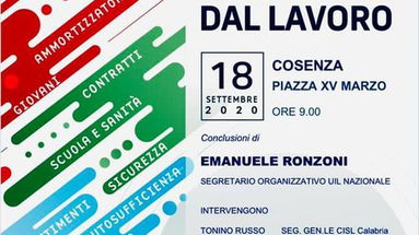 Lavoro, venerdì 18 a Cosenza giornata di mobilitazione