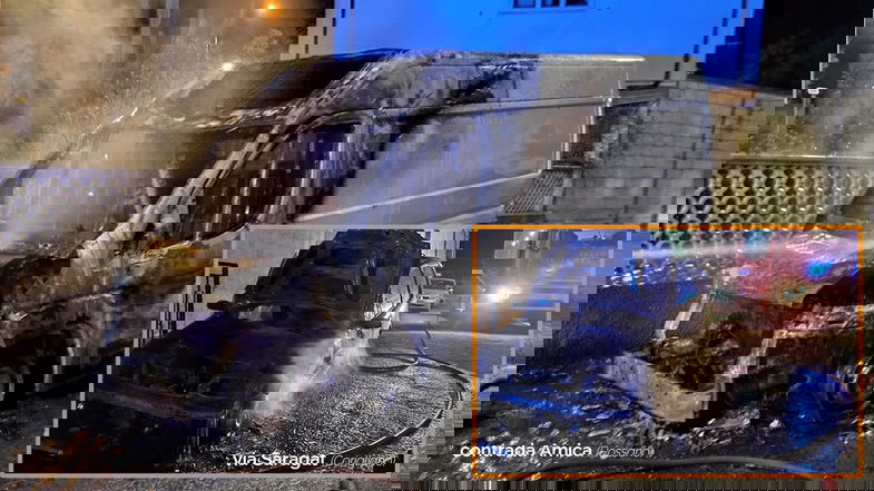 Ancora una notte d'inferno a Corigliano-Rossano: distrutti dalle fiamme un'auto e un furgone