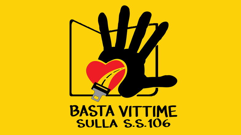 Basta Vittime sulla Strada Statale 106 presenta il nuovo logo