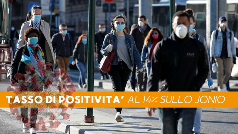 Covid sullo Jonio: contagi ancora in aumento e gente a passeggio