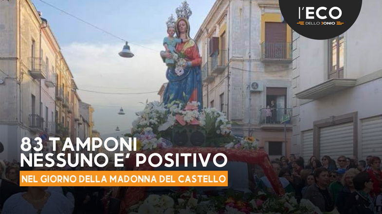 Castrovillari, nel giorno della Madonna del Castello nessun nuovo positivo