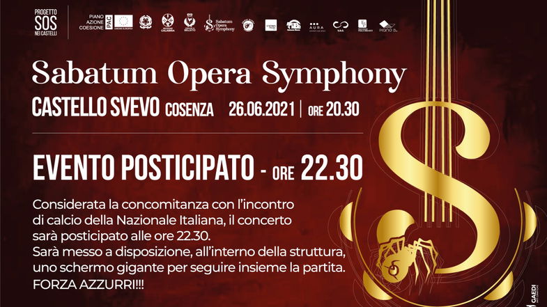 Tutto pronto per “Sabatum Opera Symphony”, l'evento che coinvolge i castelli