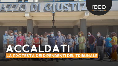 Lavoratori del Tribunale in protesta: «Siamo da anni senza condizionatori d'aria»