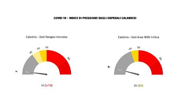 Emergenza covid, in Calabria il tasso dei tamponi positivi sale al 6,44% e aumentano i ricoveri
