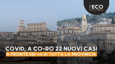 Covid, dei 44 casi registrati oggi nella provincia di Cosenza 22 sono a Corigliano-Rossano