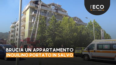 Co-Ro, incendio in un appartamento. Portato in salvo l'inquilino