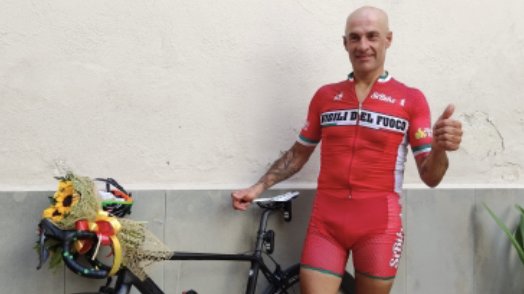 Silvio Giovane in 24 ore da Perugia a San Marco in bicicletta: impresa riuscita