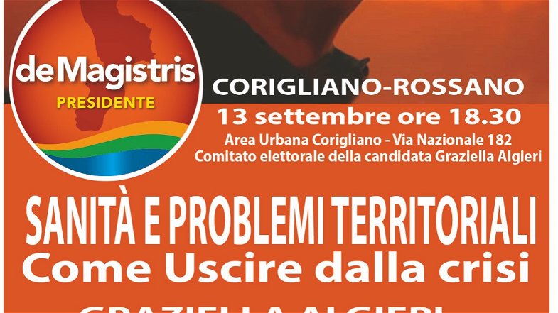 REGIONALI 2021 - Co-Ro: Graziella Algieri inaugura con de Magistris il suo comitato elettorale il 13 settembre