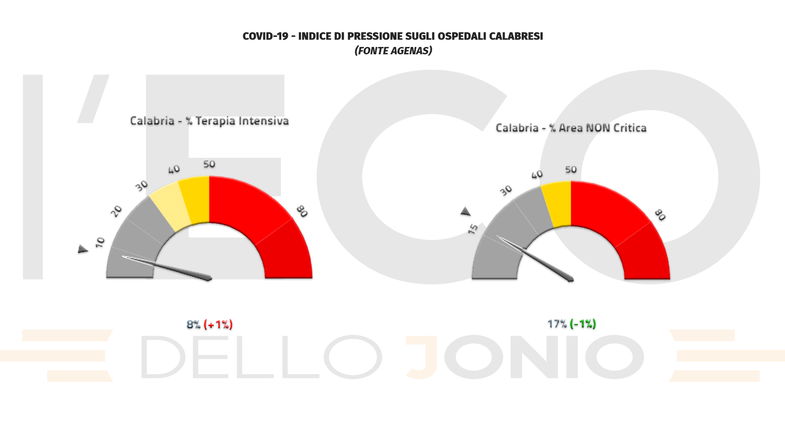 Covid, in Calabria calo dei ricoveri ma si registrano 3 vittime