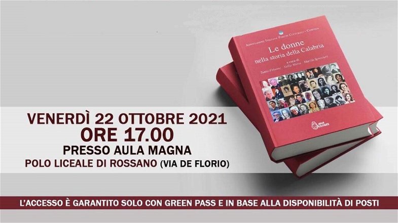 A Corigliano-Rossano si terrà la presentazione del libro “Le donne nella storia della Calabria”