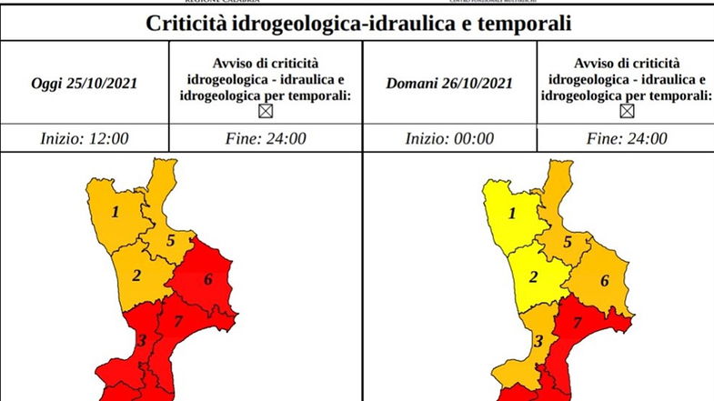 Ciclone Medicane: allarme ridimensionato. Da stasera Sibaritide in allerta arancio