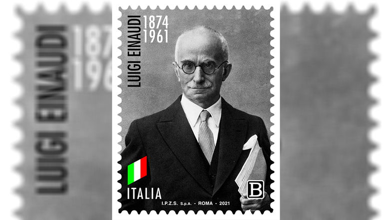 Un francobollo nel ricordo di Luigi Einaudi a 60 anni dalla sua scomparsa