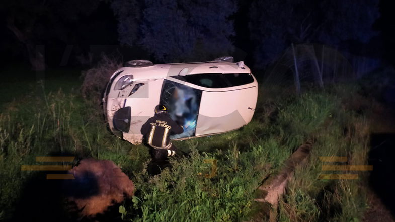 Rocambolesco incidente sulla strada di Valanello: ferite due donne