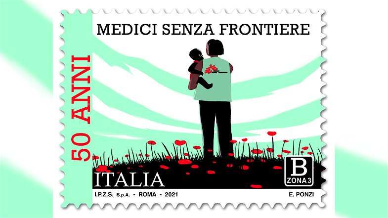 Un francobollo dedicato a Medici senza Frontiere