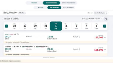 Frecciargento Sibari-Bolzano: riattivato il booking. Possibile continuare a viaggiare