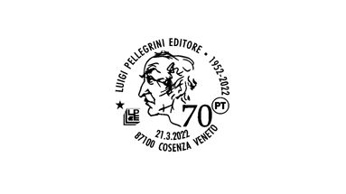Un annullo filatelico dedicato ai 70 anni della Casa editrice cosentina “Luigi Pellegrini Editore”