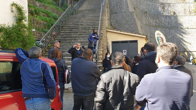 Protesta dei tirocinanti dei comuni di Longobucco, Campana e Bocchigliero