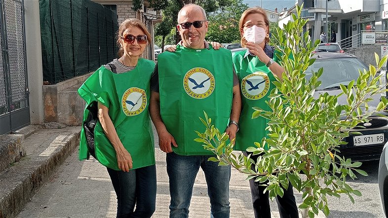 Verde pubblico, Solidarietà e Partecipazione pianta tre nuovi alberelli a Castrovillari
