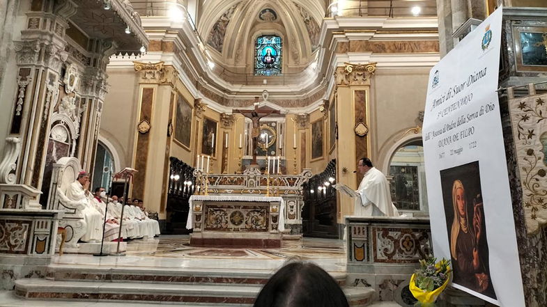 Suor Diana De Filpo ricordata da Mons. Savino al santuario di Paola