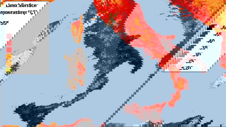 Caldo rovente nella Sibaritide: la temperatura al suolo “tocca” picchi superiori ai 50 gradi